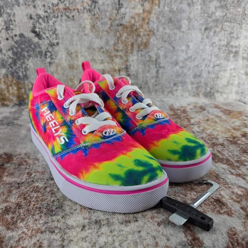 Heelys Pro 20 Prints Tie Dye Roller Shoes Womens 7 Kids‎ 6  HE100983 Neon Retro